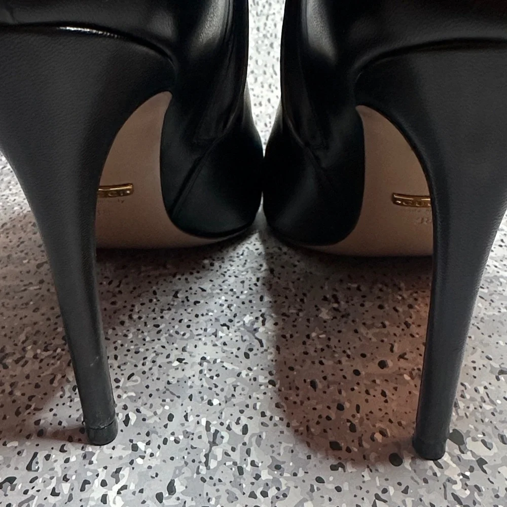 Gucci Ankle Boots w/ Gold Studs Size 38 - Picture 7 of 11